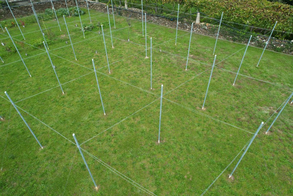 Installation Viana do Castelo by Energia Solar Solutions, here the 42 poles ready to receive the solar panels.