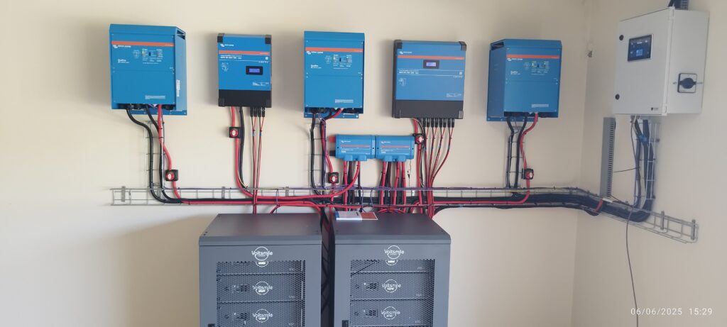 Victron Quattro 15kva with Voltsmile RPC batteries